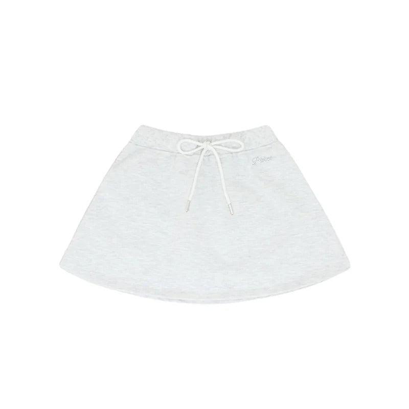piv‘vee a line sweat skirt-snow grey