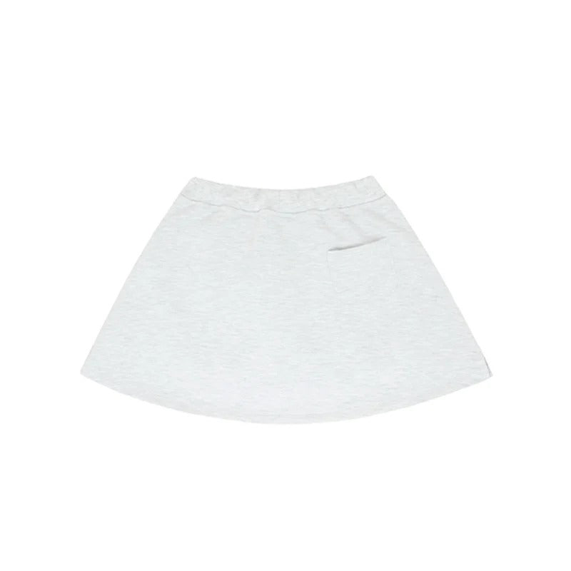 piv‘vee a line sweat skirt-snow grey