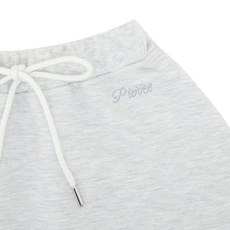 piv‘vee a line sweat skirt-snow grey