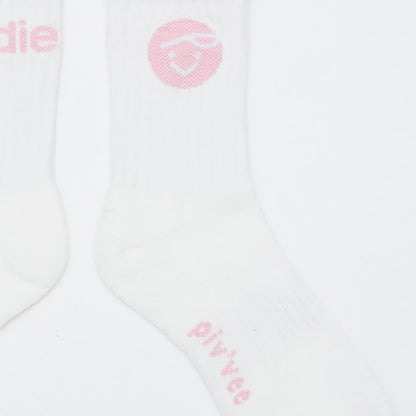 Piv'vee Birdie Socks-Peony Pink