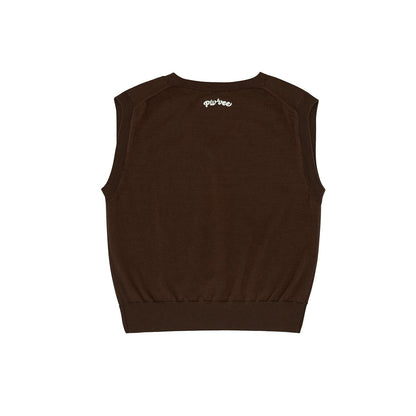Piv'vee Classic V Neck Knit Vest