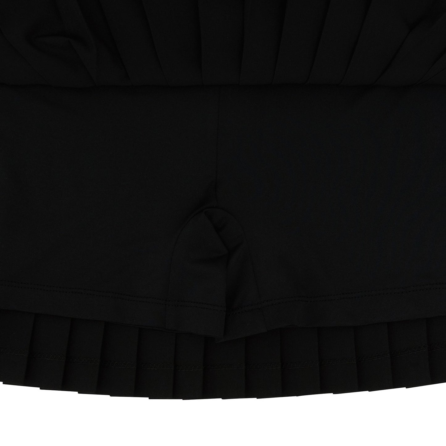 piv'vee hybrid pleated skirt-ebony black