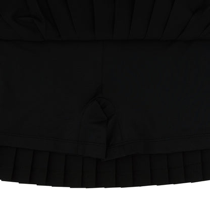 Piv'vee Hybrid Pleated Skirt-Ebony black