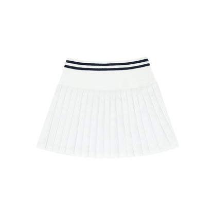 Piv'vee Hybrid Pleated Skirt-Cloud-White