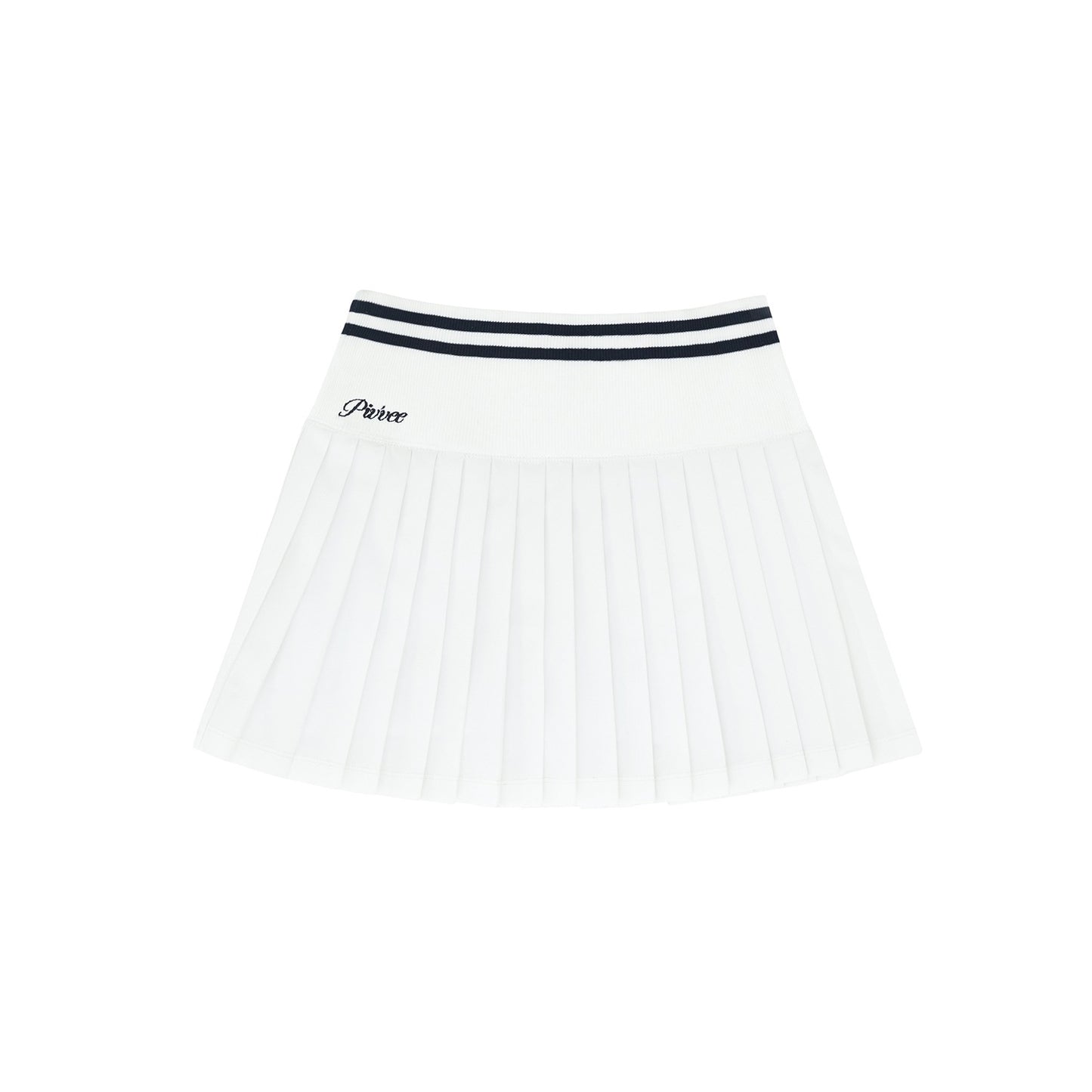 piv'vee hybrid pleated skirt-cloud-white