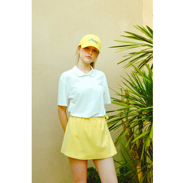 Piv'vee Lettering Ball Cap-Yellow