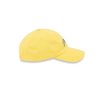 Piv'vee Lettering Ball Cap-Yellow