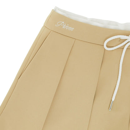 Piv‘vee Preppy String Pleated Skirt