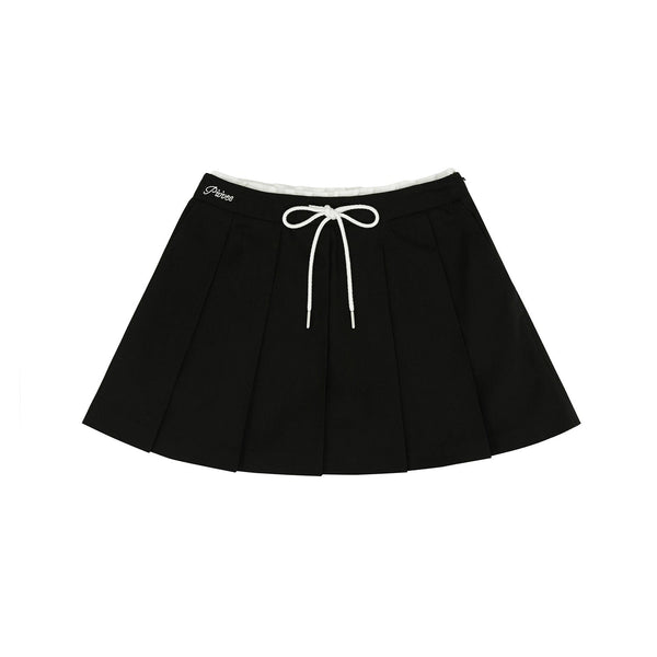 Piv‘vee Preppy String Pleated Skirt