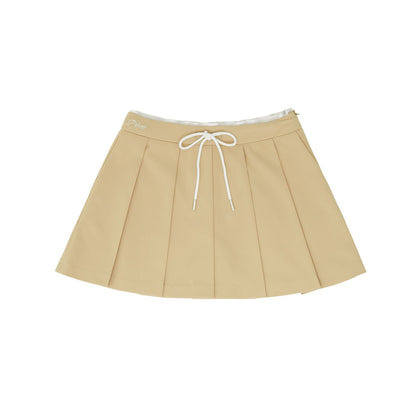 Piv‘vee Preppy String Pleated Skirt