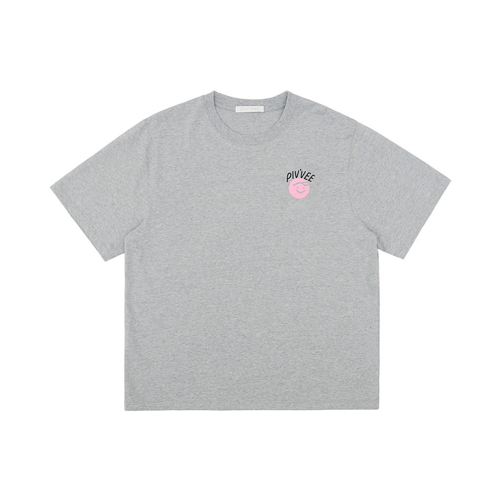 piv‘vee smiley boxy t-shirt - 2 colors