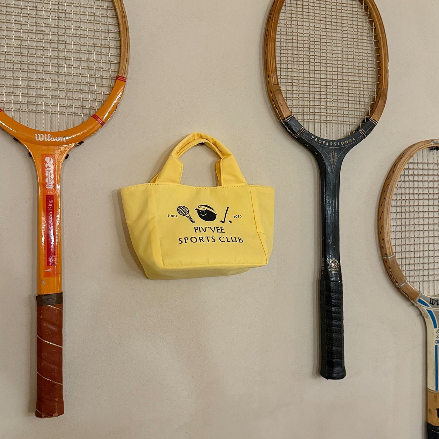 piv‘vee sports mini tote bag -mist yellow