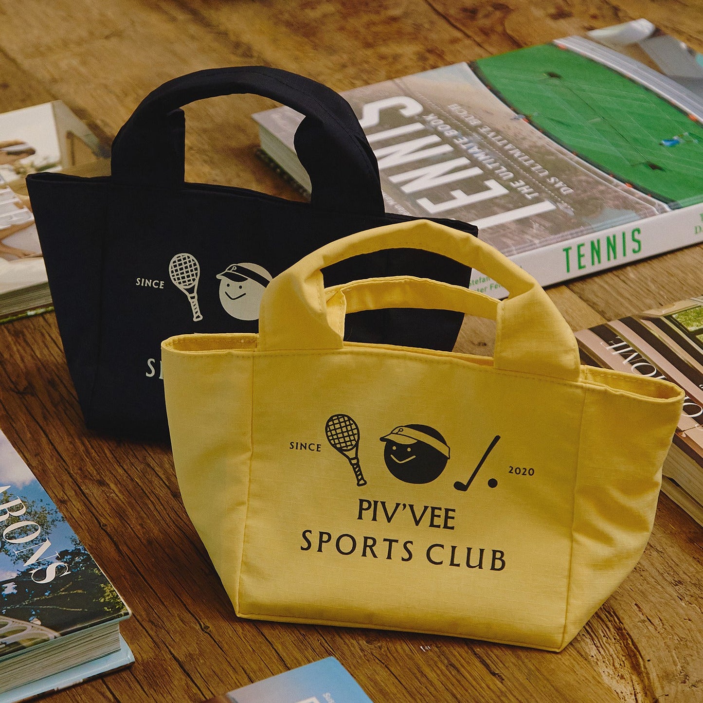 piv‘vee sports mini tote bag -mist yellow