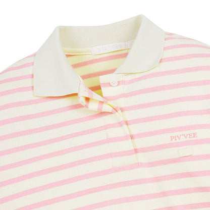 Piv'vee X TCG Stripe Tee Holder PK Shirt