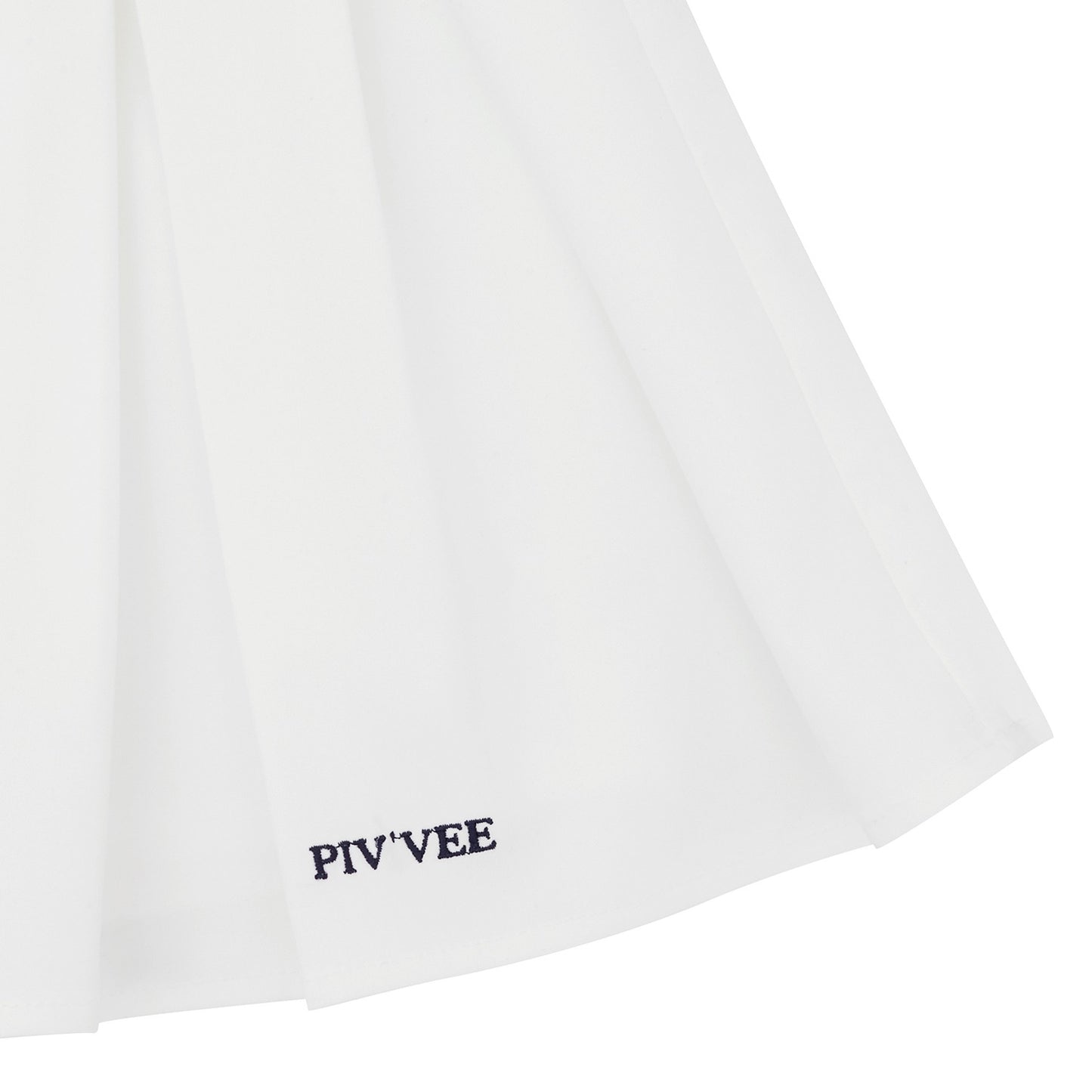piv'vee two tone banding pleated skirt