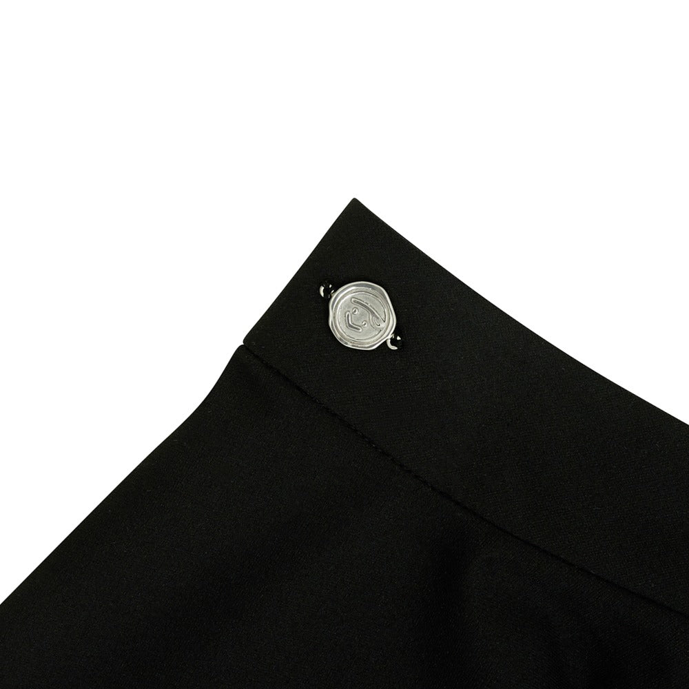 piv‘vee waved edge skirt-ebony black
