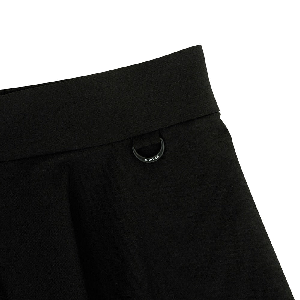 piv‘vee waved edge skirt-ebony black