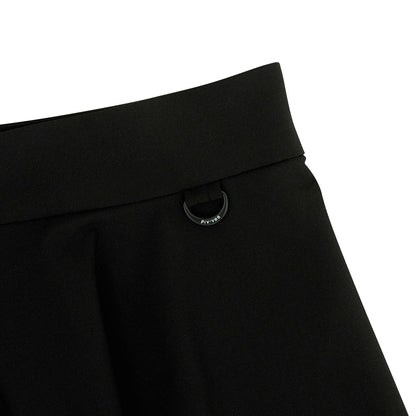Piv‘vee Waved Edge Skirt-Ebony Black