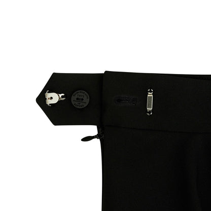Piv‘vee Waved Edge Skirt-Ebony Black