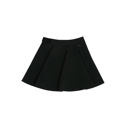 Piv‘vee Waved Edge Skirt-Ebony Black