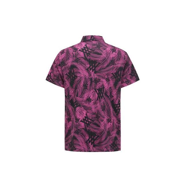 Anew-ANEW GOLF Men's SM Tropical Pattern Short T-Shirt - Hot Pink-XL-The Golf Season Shop | One Stop for Your Golf Shopping!
