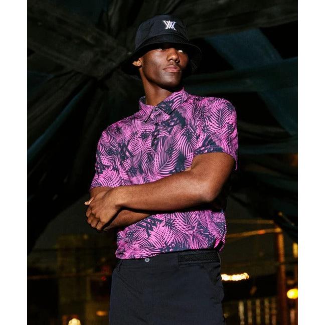 anew-anew golf men's sm tropical pattern short t-shirt - hot pink-xl-the golf season shop | one stop for your golf shopping!