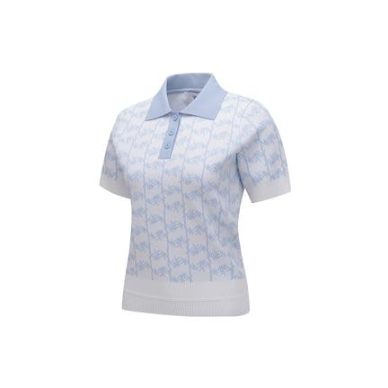 ANEW Golf Women's SM Logo Pattern Short Sleeve Sweater - The Golf Season | One Stop for Your Golf Shopping!