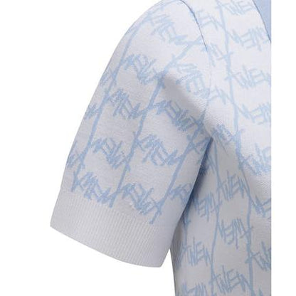 ANEW Golf Women's SM Logo Pattern Short Sleeve Sweater - The Golf Season | One Stop for Your Golf Shopping!