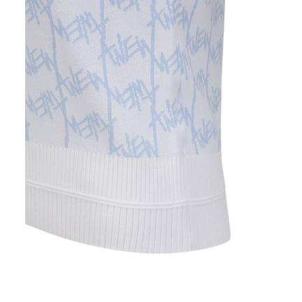 anew golf women's sm logo pattern short sleeve sweater - the golf season | one stop for your golf shopping!