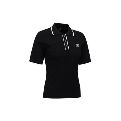 ANEW Golf Women's SM Stripe Texture Short Sleeve Sweater - The Golf Season | One Stop for Your Golf Shopping!