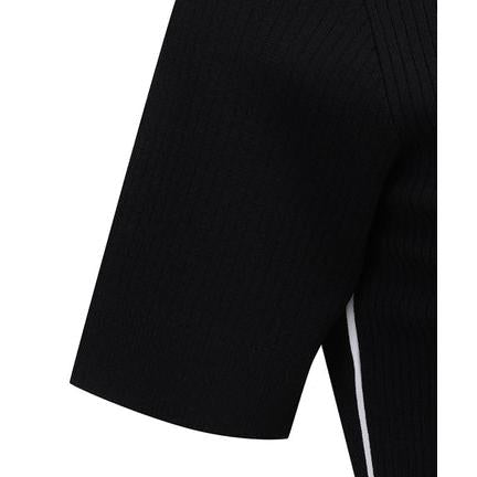 ANEW Golf Women's SM Stripe Texture Short Sleeve Sweater - The Golf Season | One Stop for Your Golf Shopping!