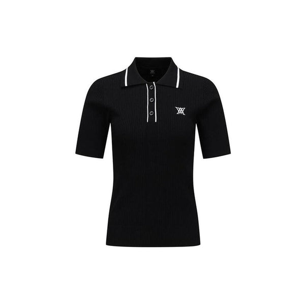 ANEW Golf Women's SM Stripe Texture Short Sleeve Sweater - The Golf Season | One Stop for Your Golf Shopping!