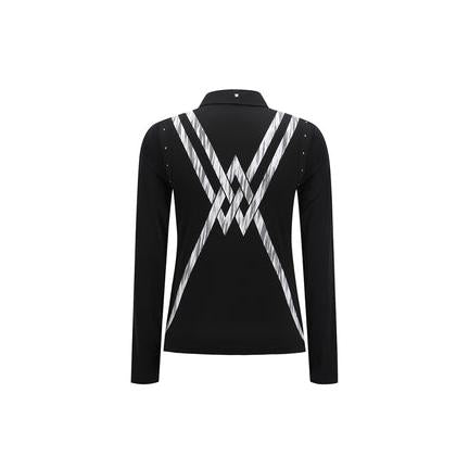 ANEW Golf Women's SP Signature Logo Hybrid Long T-Shirt - The Golf Season | One Stop for Your Golf Shopping!