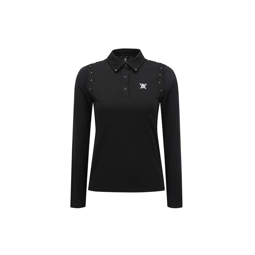 anew golf women's sp signature logo hybrid long t-shirt - the golf season | one stop for your golf shopping!