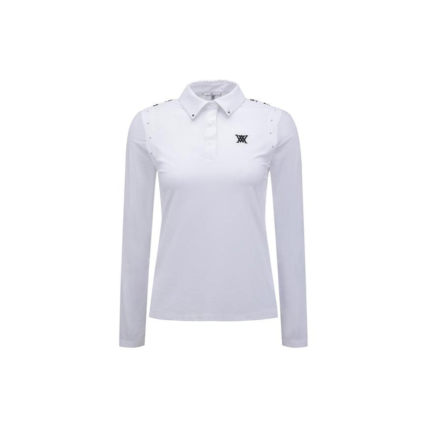 anew golf women's sp signature logo hybrid long t-shirt - the golf season | one stop for your golf shopping!