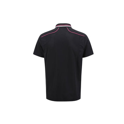 ANEW Men's SM Knit Collar Short T-Shirt - Black