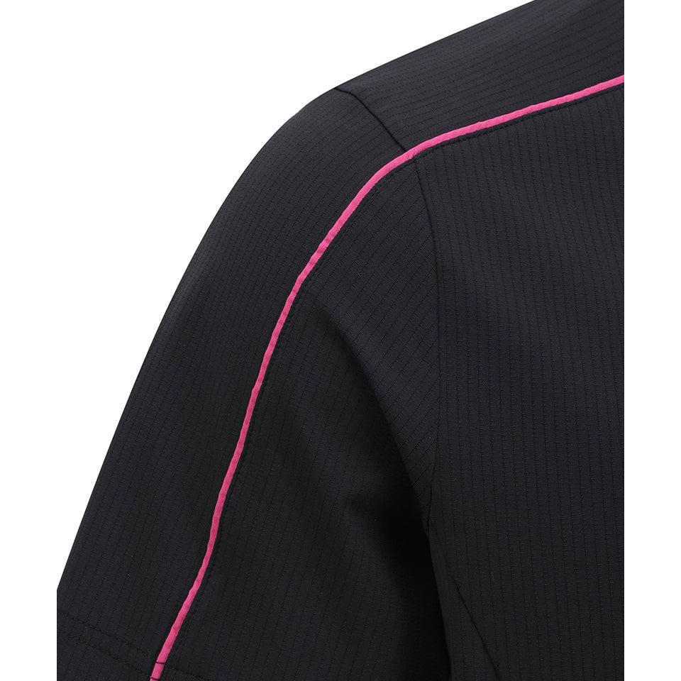 ANEW Men's SM Knit Collar Short T-Shirt - Black
