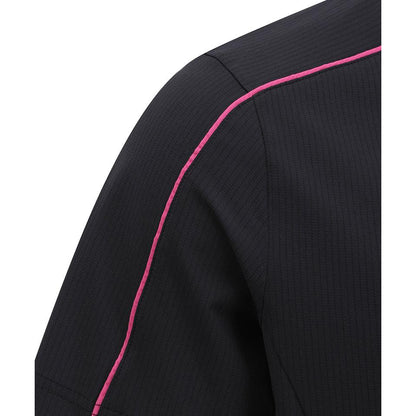 ANEW Men's SM Knit Collar Short T-Shirt - Black