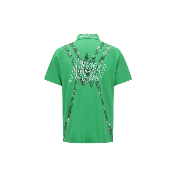 ANEW Men's SM New Signature Logo Short T-Shirt - Green
