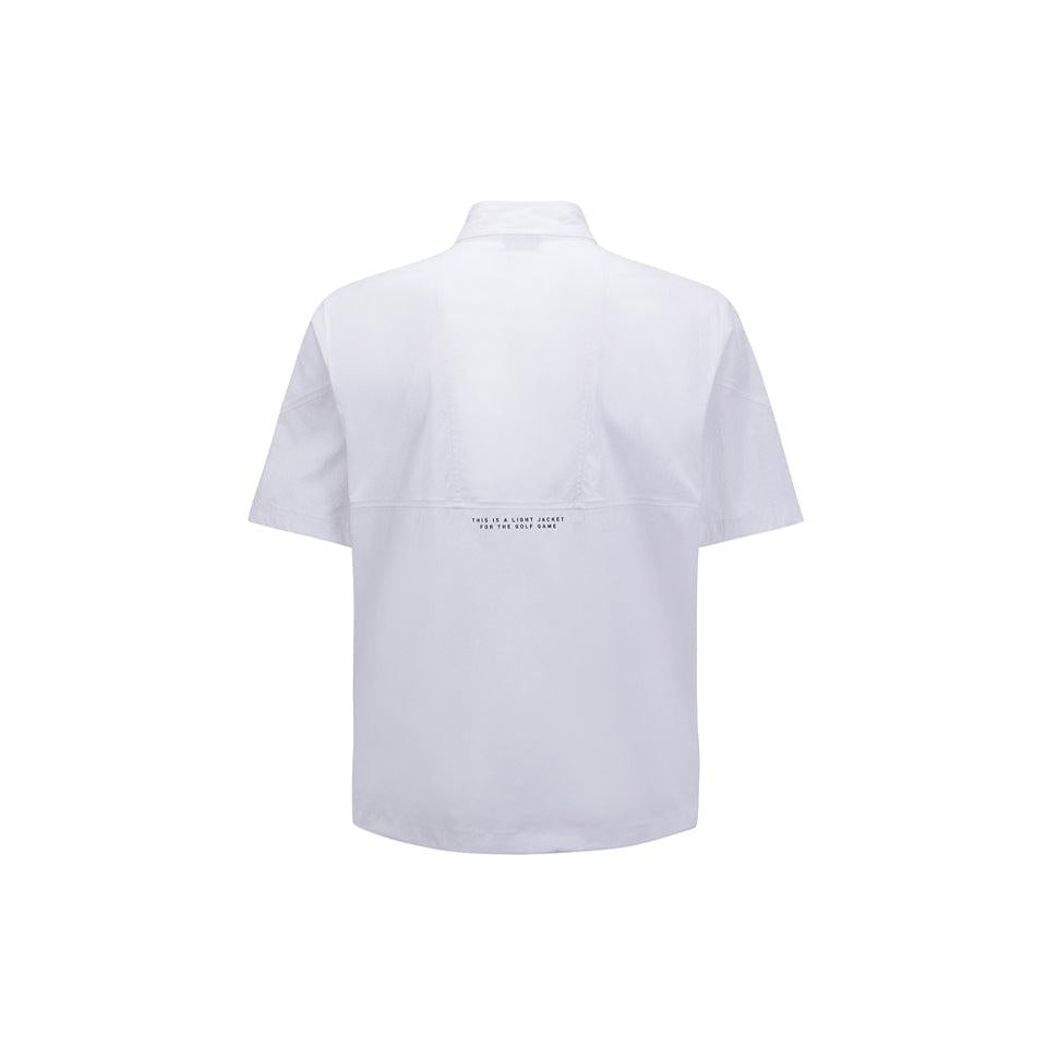 ANEW Men's SM Short Sleeve Anorak Jacket - White