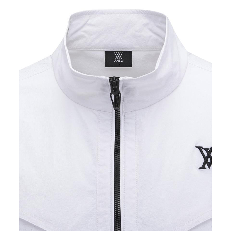 ANEW Men's SM Short Sleeve Anorak Jacket - White