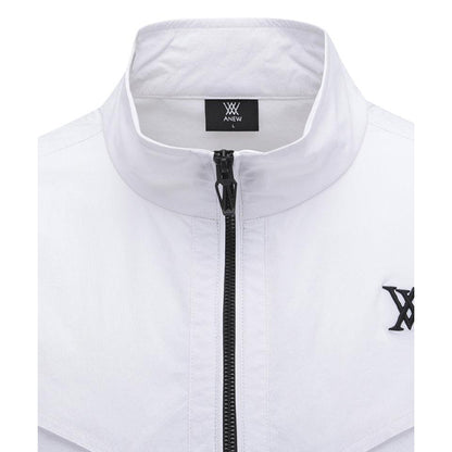 ANEW Men's SM Short Sleeve Anorak Jacket - White