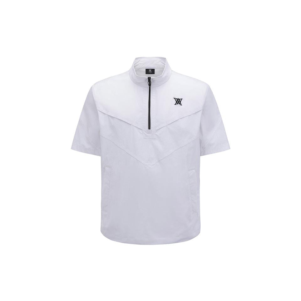 ANEW Men's SM Short Sleeve Anorak Jacket - White