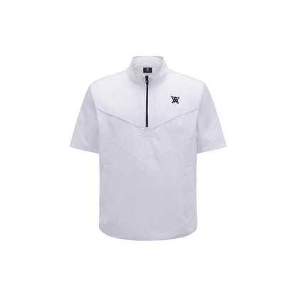 ANEW Men's SM Short Sleeve Anorak Jacket - White