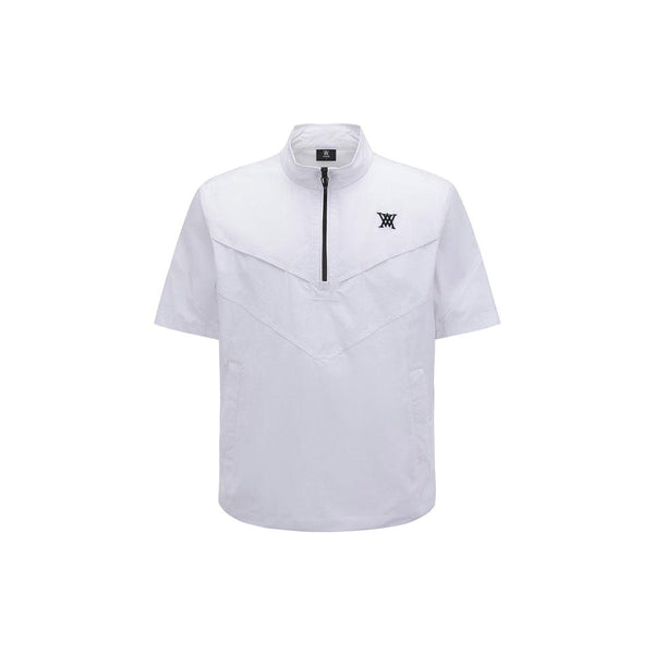 ANEW Men's SM Short Sleeve Anorak Jacket - White