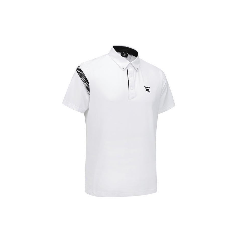 ANEW Men's SM Signature Logo Short T-Shirt - White