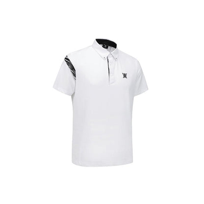 ANEW Men's SM Signature Logo Short T-Shirt - White
