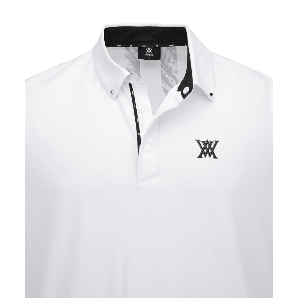 ANEW Men's SM Signature Logo Short T-Shirt - White