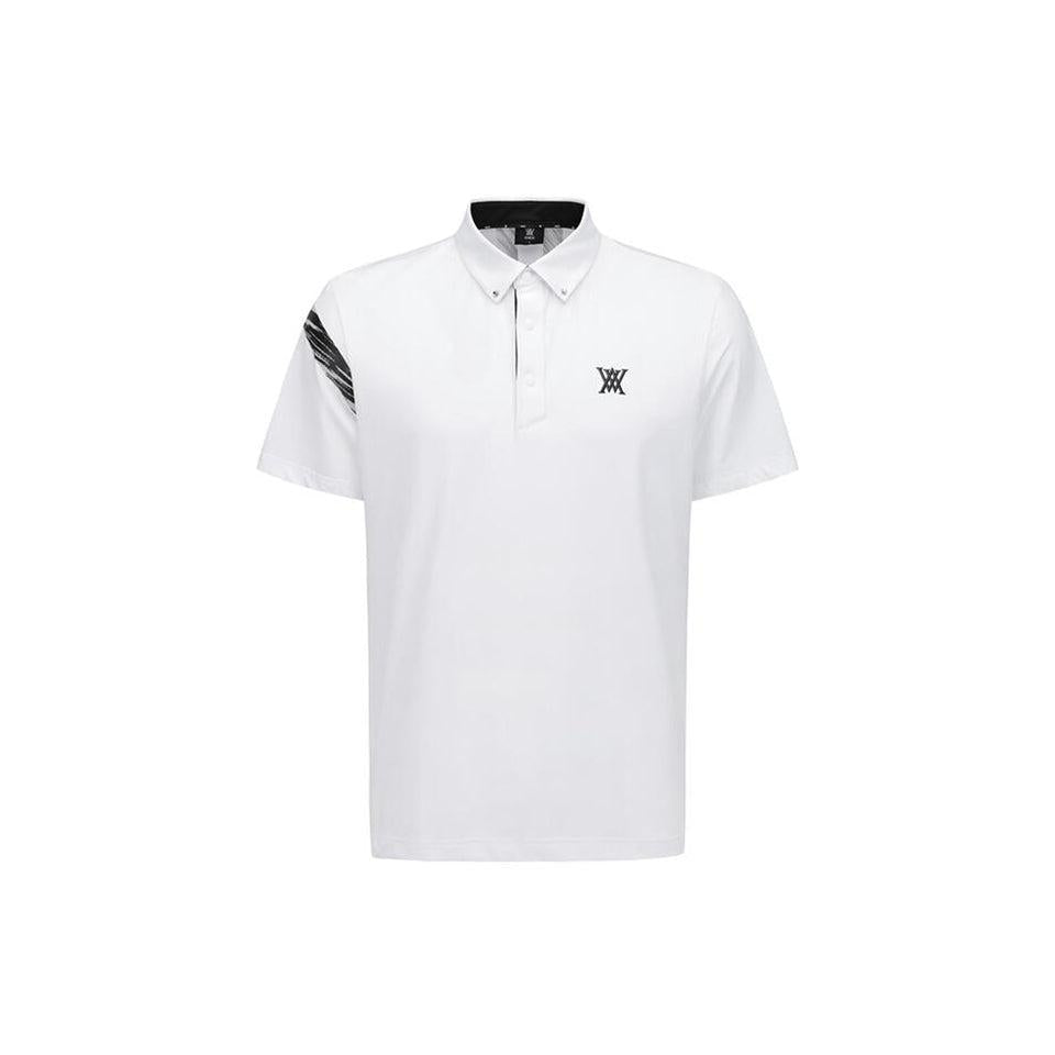ANEW Men's SM Signature Logo Short T-Shirt - White