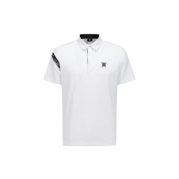 ANEW Men's SM Signature Logo Short T-Shirt - White